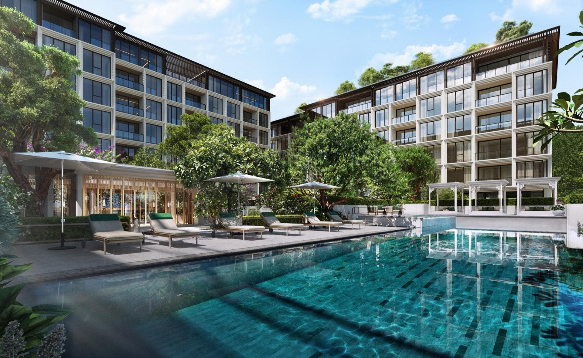 InterContinental Phuket Residences pool and landscaped courtyard