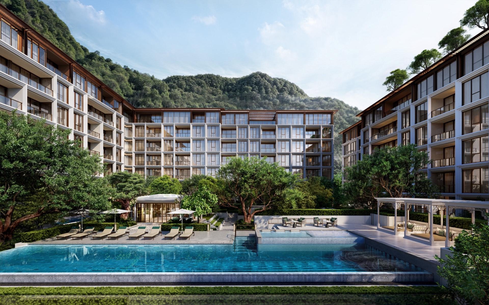 Residence architecture rendering, Kamala Beach